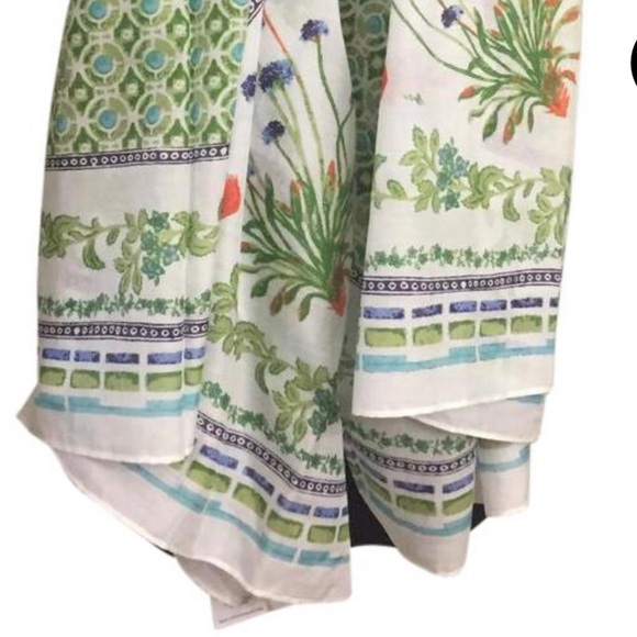 Tory Burch Spring Fashion Botanical Scarf Shawl - Picture 4 of 6
